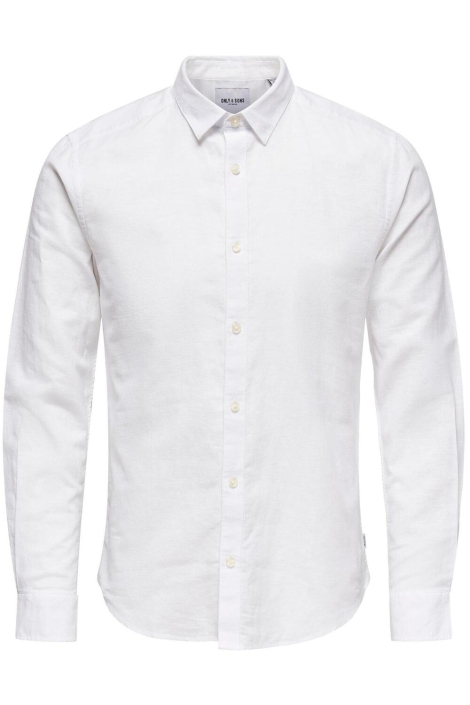 Only & Sons onscaiden ls solid linen shirt noos